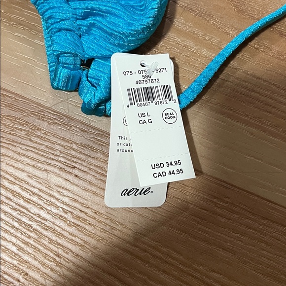 Aerie Turquoise Bikini Top - Picture 3 of 5